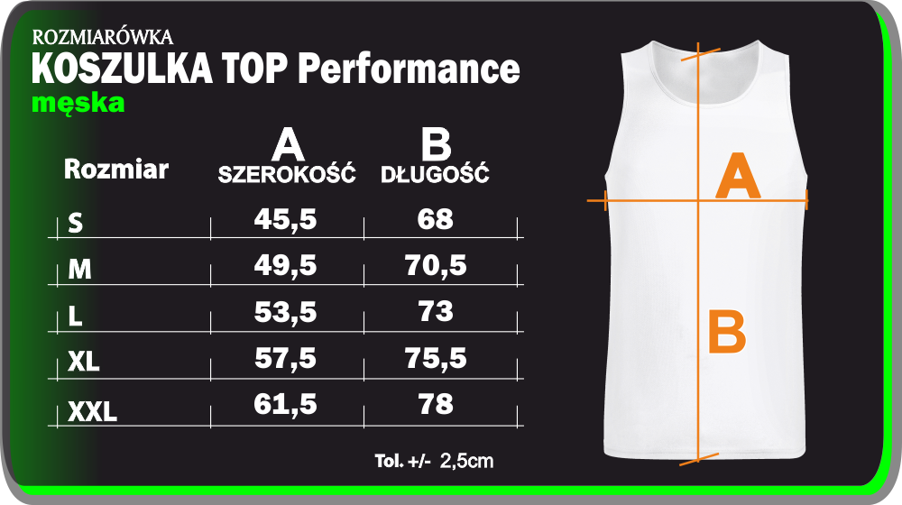 koszulka top męska performance oddychająca